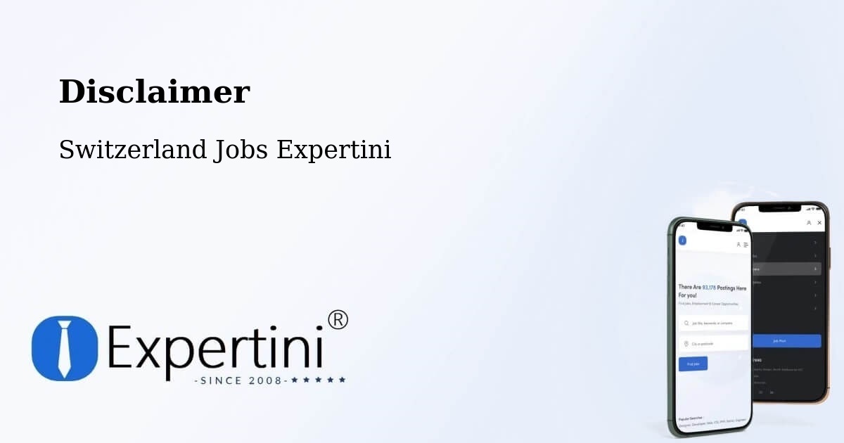 Disclaimer – Geroldswil - Switzerland Jobs Expertini